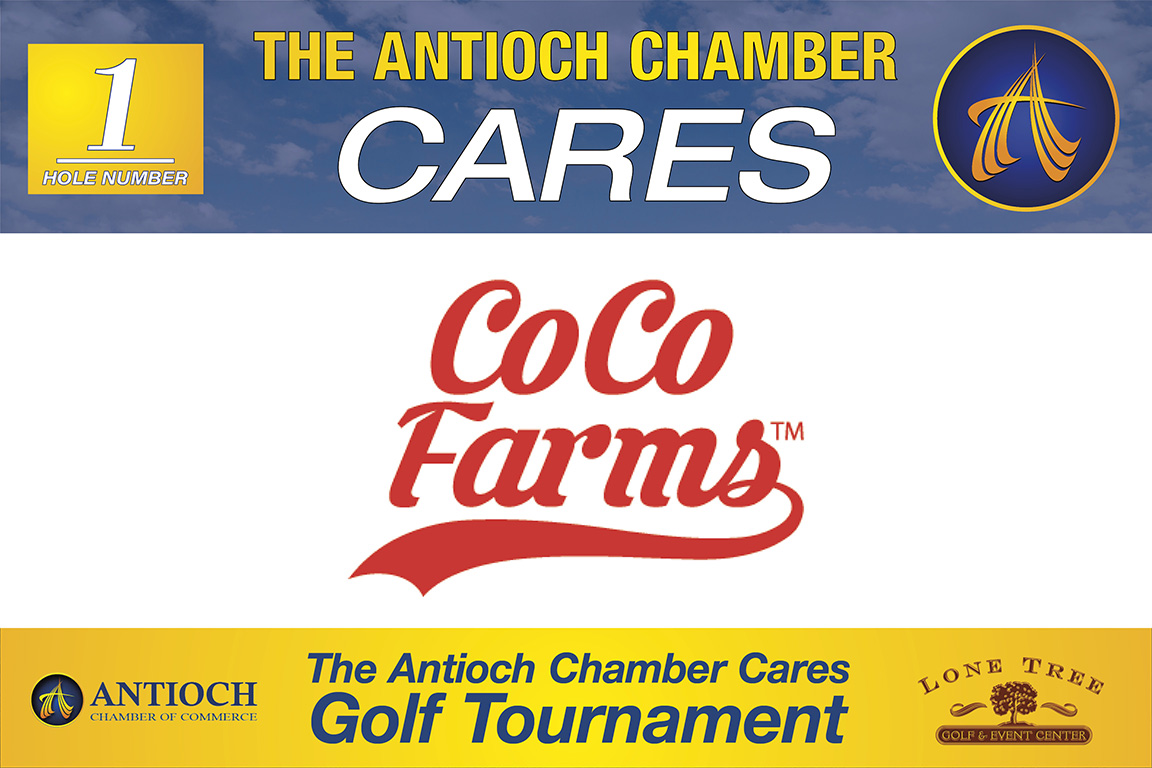 Antioch Chamber Golf Tournament 2022 sign